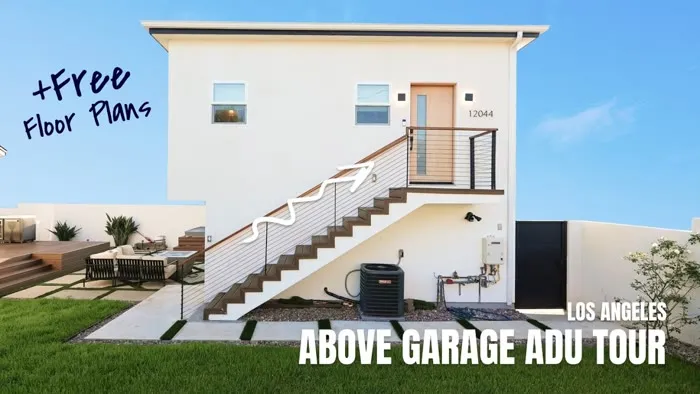 Los Angeles Above Garage ADU Tour, 500 sq ft